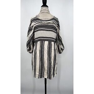 FREE PEOPLE EUC knit Black and White Tunic Dress XSMALL